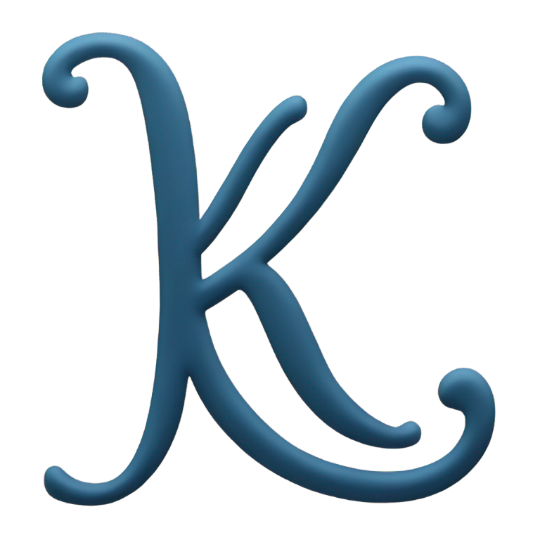 genmoji : Cursive letter k