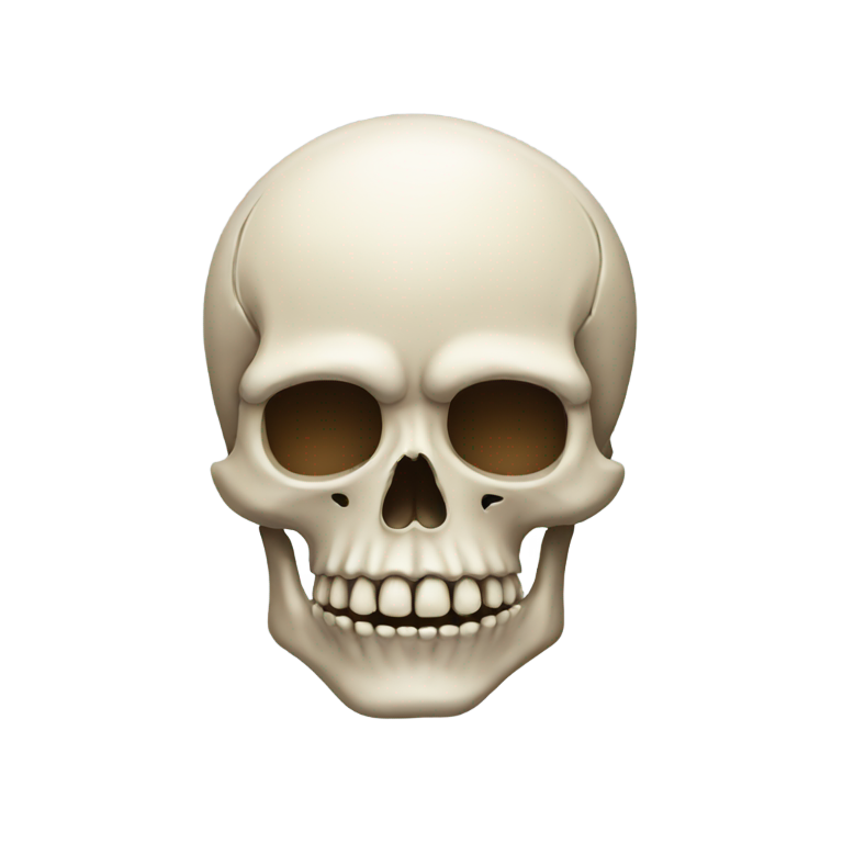 genmoji: skull emoji with unique twist