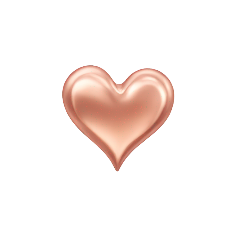 genmoji: Rose Gold heart