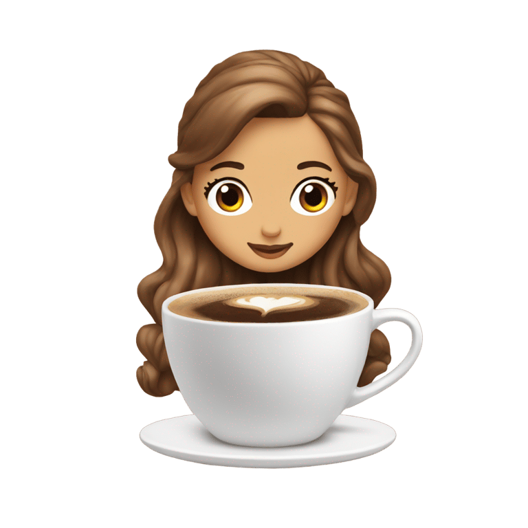 genmoji : ariana grande coffee