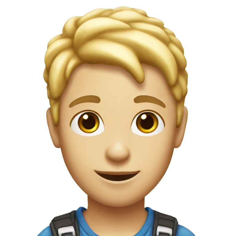 genmoji：看起来像香草冰淇淋锥的男孩