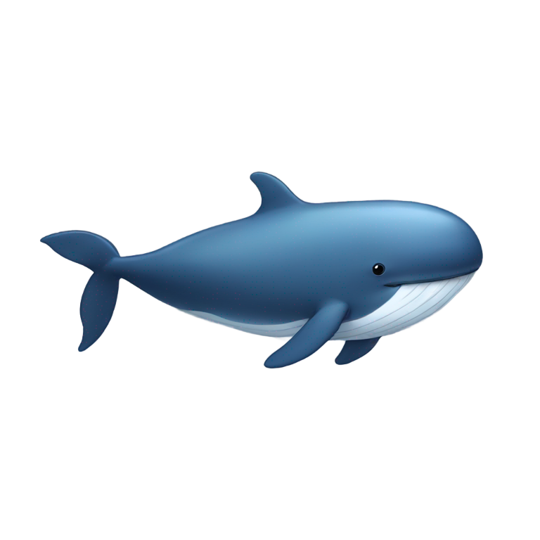 絵文字：私は太ったクジラ
