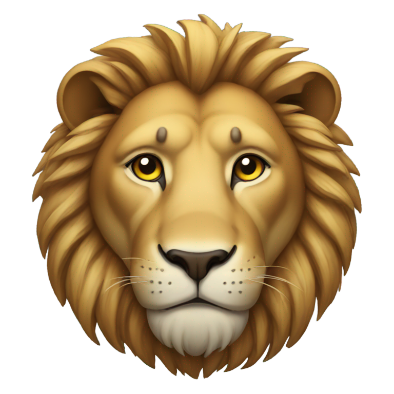 genmoji: Thinking lion