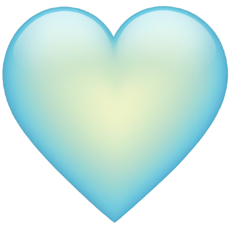 genmoji : Cœur bleu clair