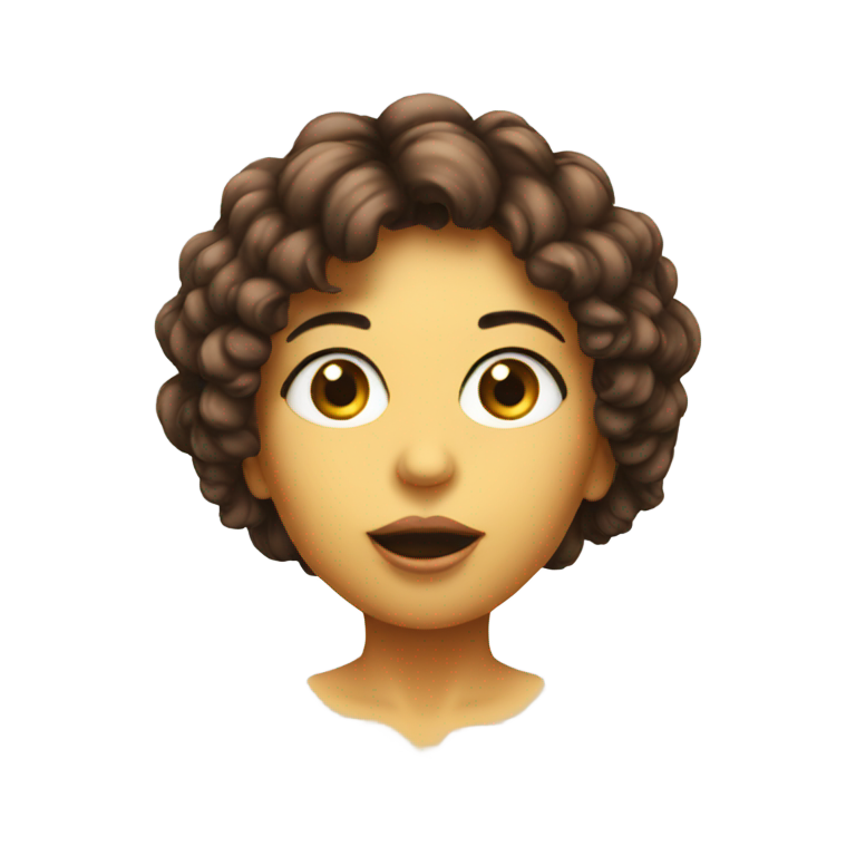 genmoji：一个辣妹在吸棒棒糖