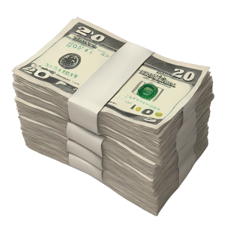 genmoji：一叠20英镑钞票