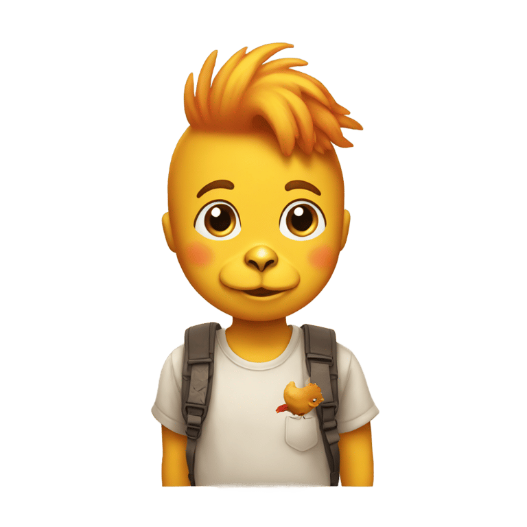 genmoji : Chicken kid