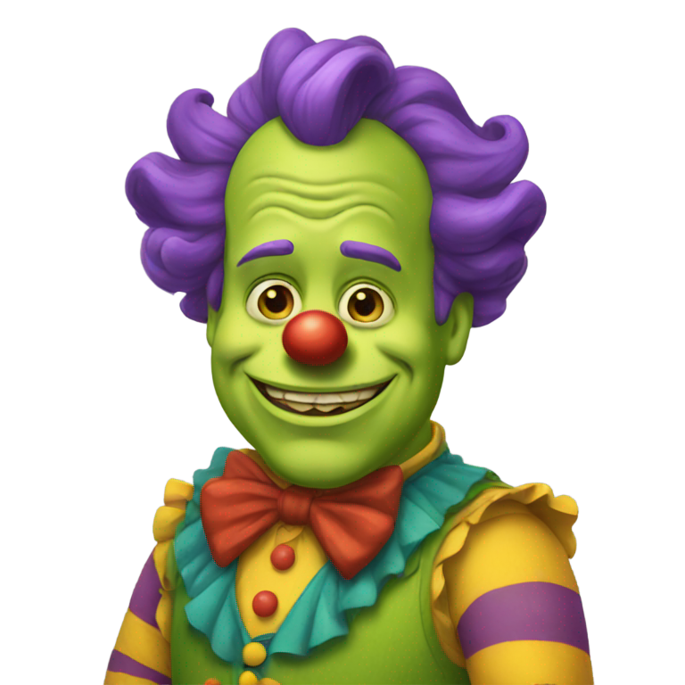 genmoji : ClownShrek