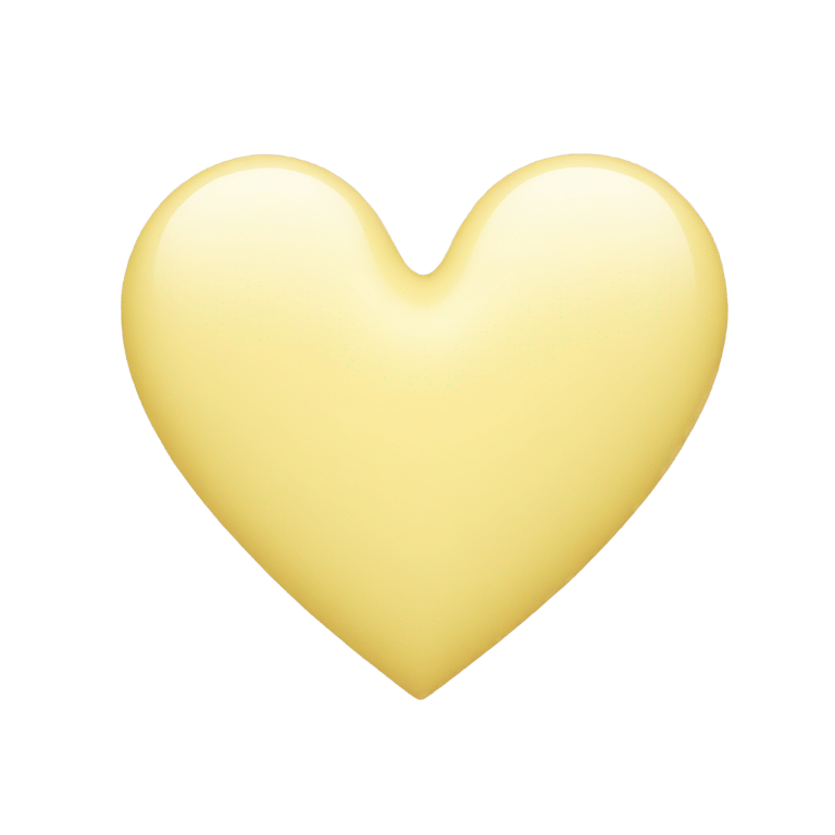genmoji : Cœur jaune pastel