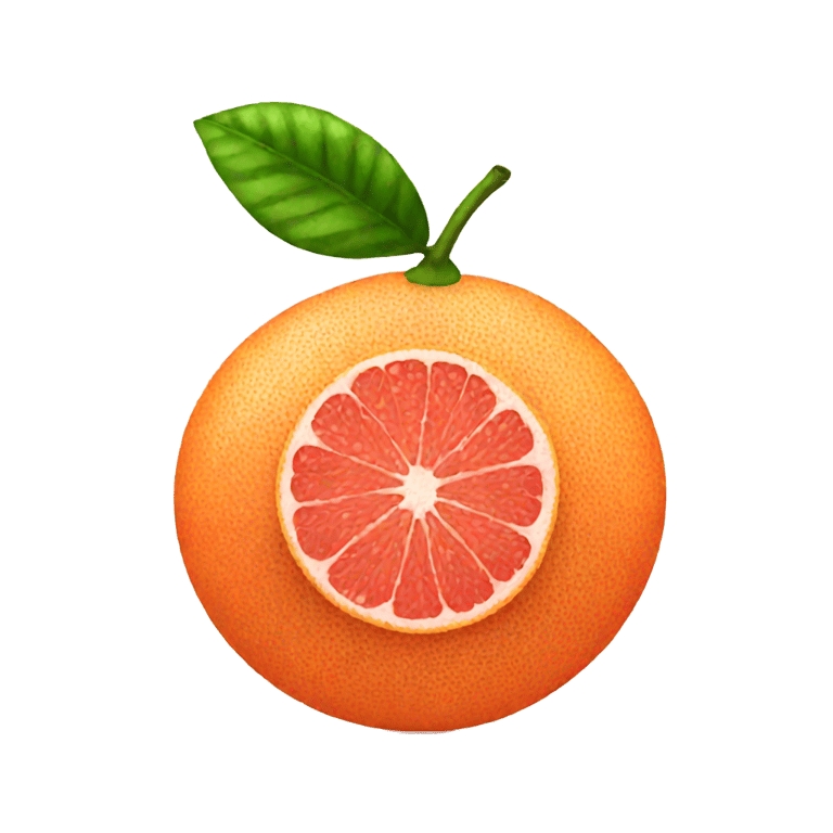 絵文字：a small grapefruit