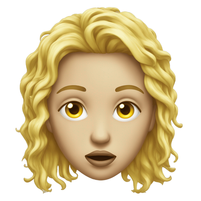 genmoji：默认黄脸咬着下唇，看起来性感