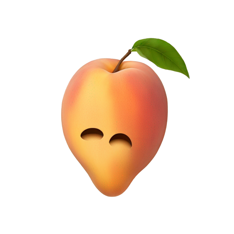 genmoji：桃子里的一个大鼻子