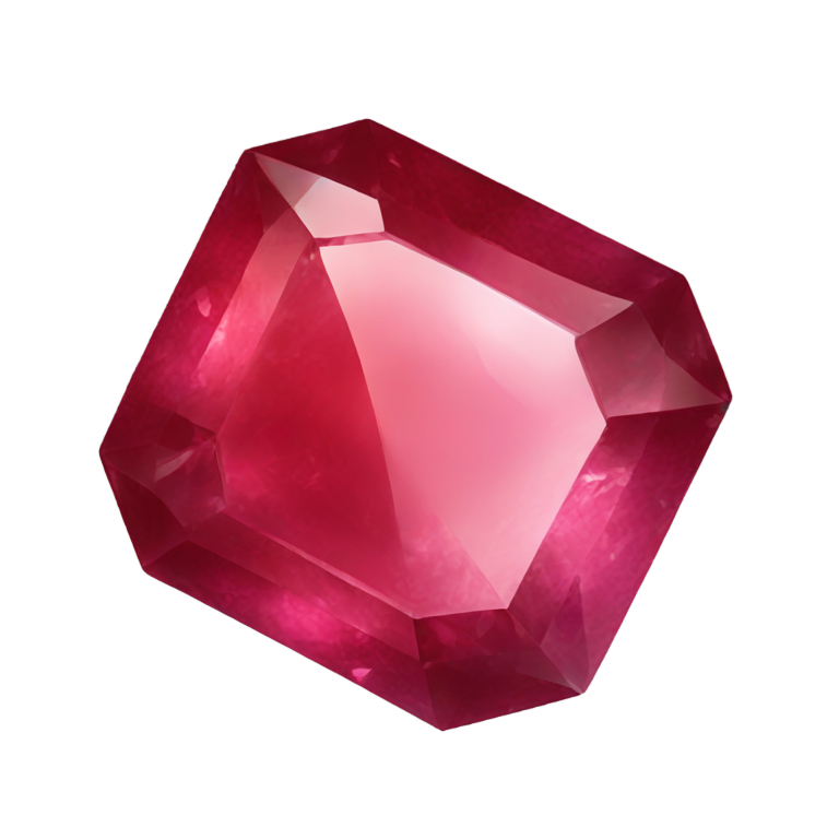 genmoji : Cristal de rubis rouge