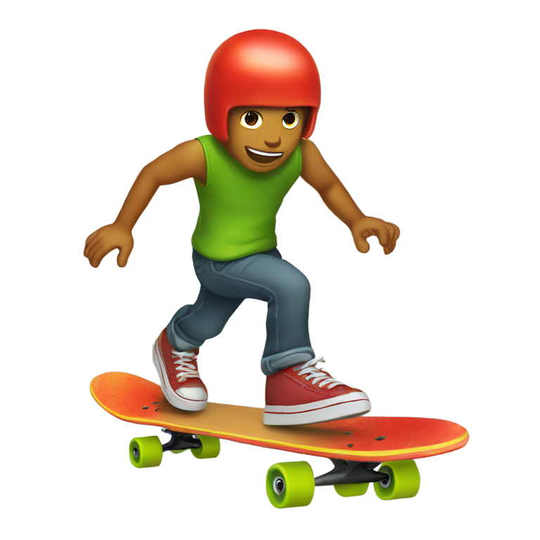 genmoji: Piment qui fait du skate board