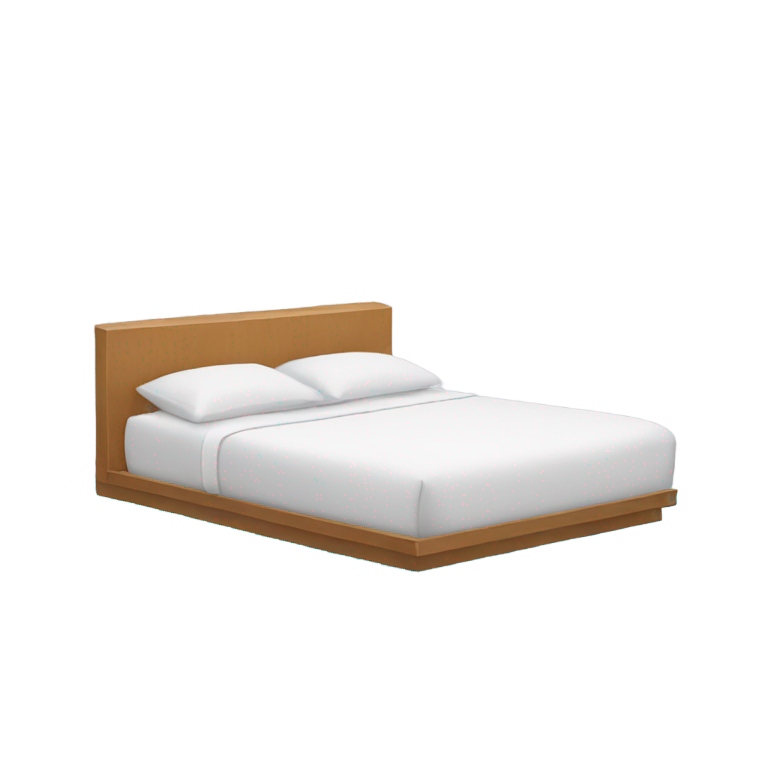 genmoji：Bed floating on water