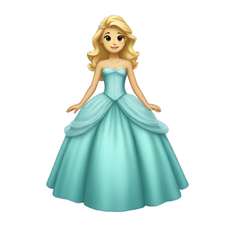 genmoji: A princess dress
