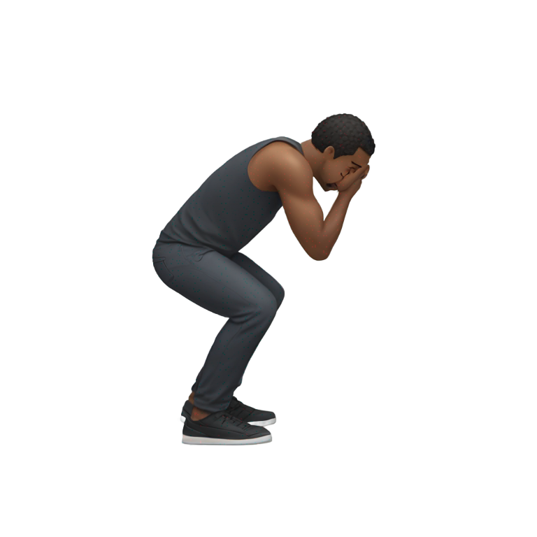 genmoji : Homme à quatre pattes