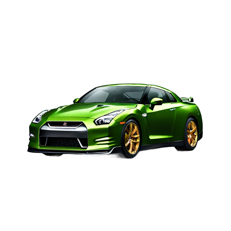 genmoji: Nissan GT-R in the style of Jamaica