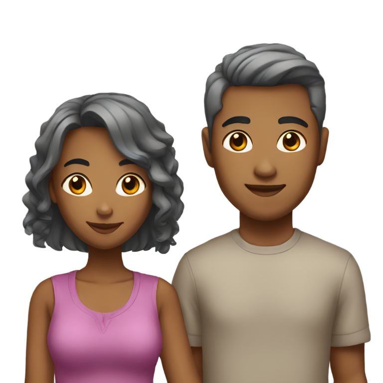 genmoji：黑亚情侣