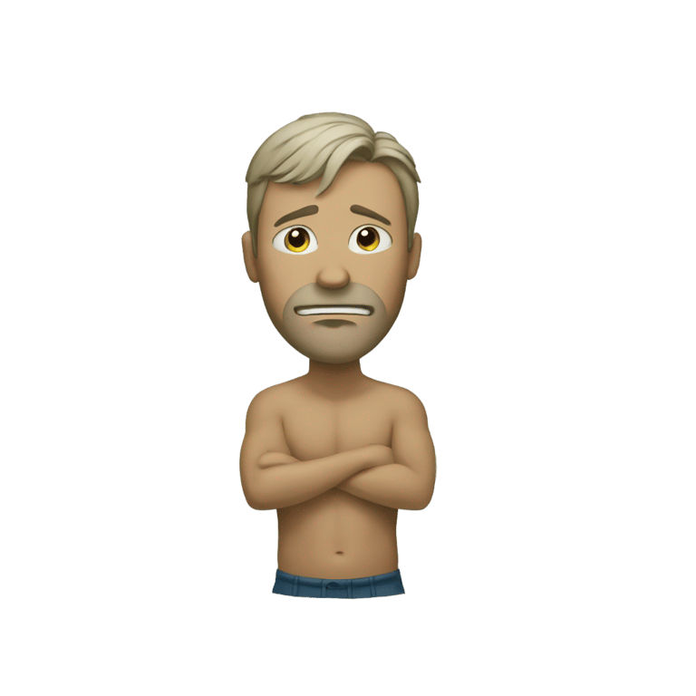 genmoji: A man shitting tennis balls