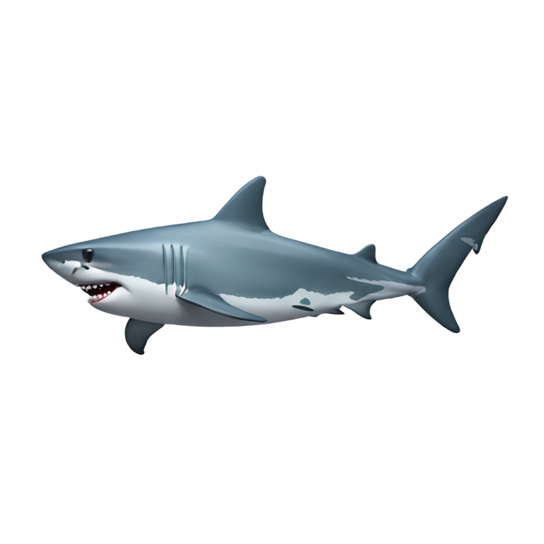 genmoji: Shark wearing Nike
