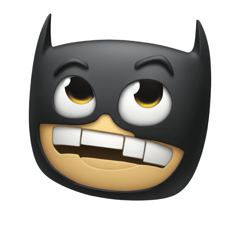 genmoji : batman upside down