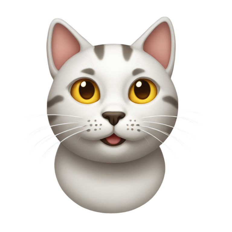 genmoji: cooked cat