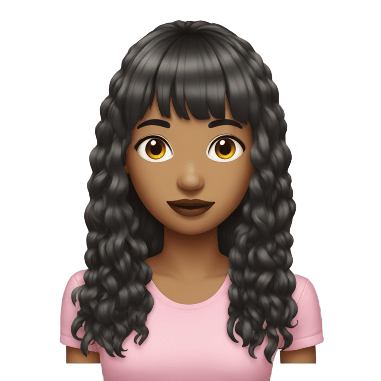 genmoji：酷女孩发长发