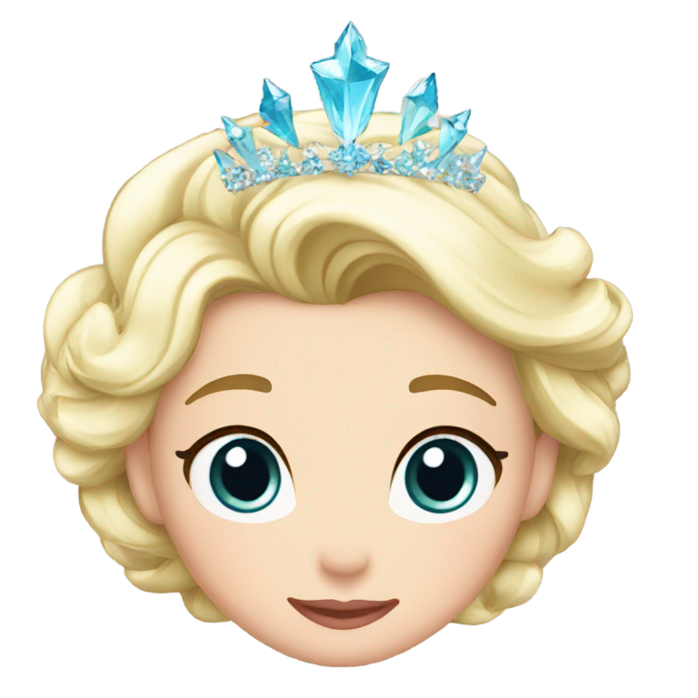 genmoji：艾尔莎的闪亮王冠