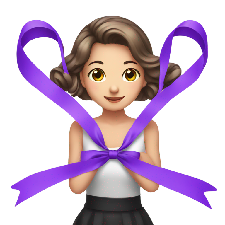 genmoji: ribbon girl