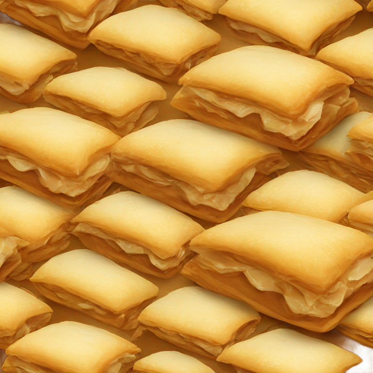 genmoji：Turkish dessert baklava in one copy