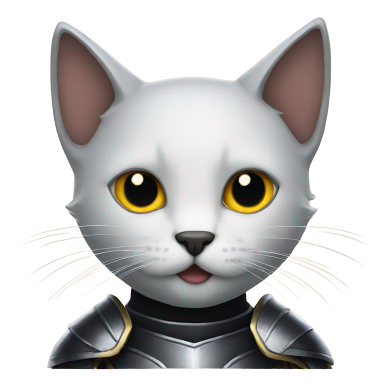 genmoji: Black Cat knight