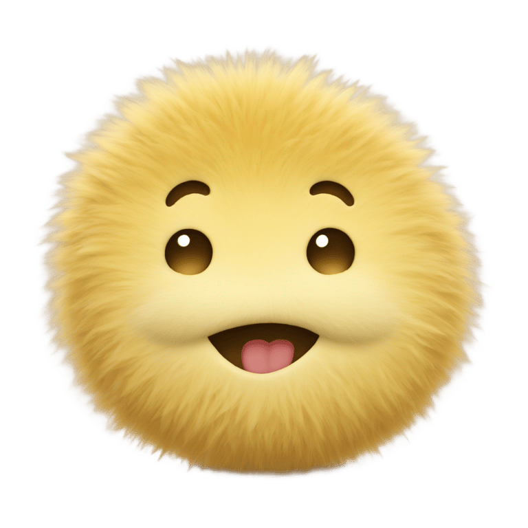 絵文字：Fuzziest bashful smiley