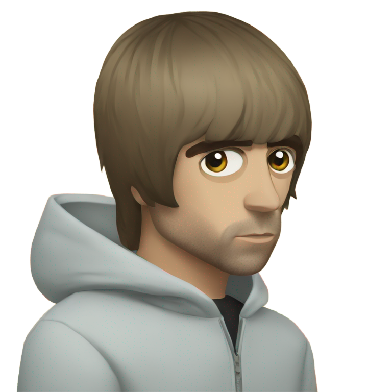 genmoji: Liam Gallagher