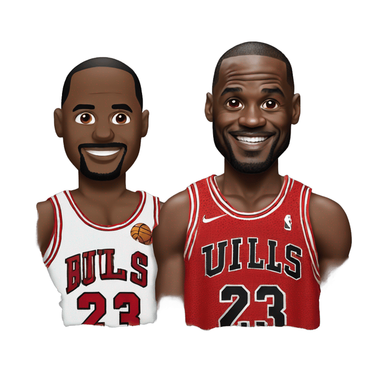 絵文字：micheal jordan and lebron mixed together