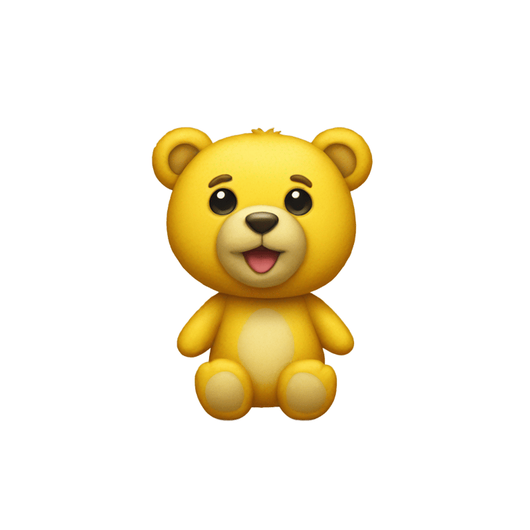 genmoji：黄色小熊