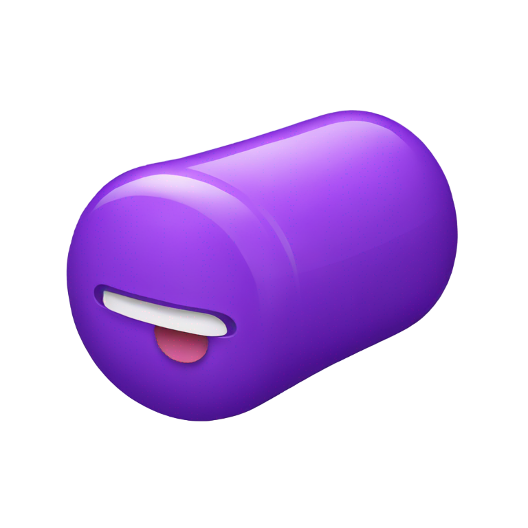 genmoji : pilule violette