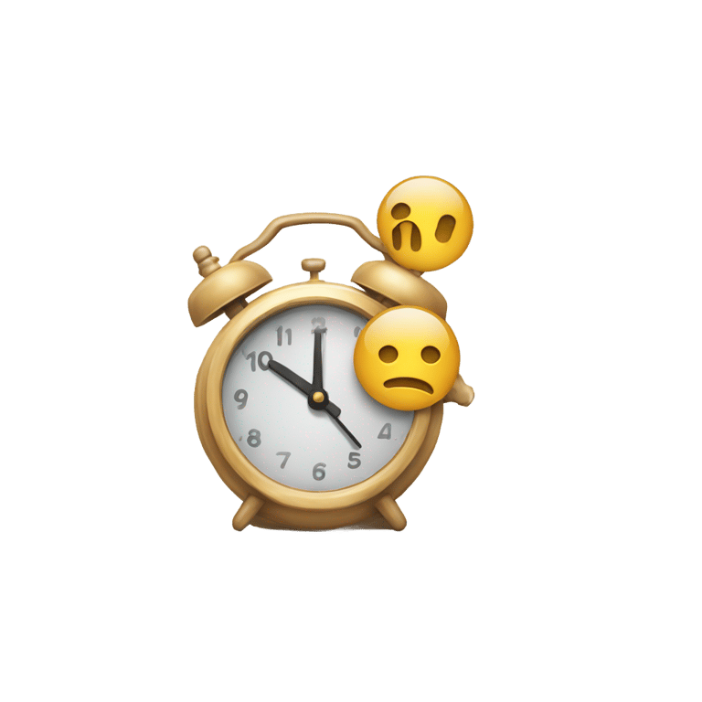 絵文字：i need a clock and an alert style emoji to give the user the impression that this is important and has a timeline