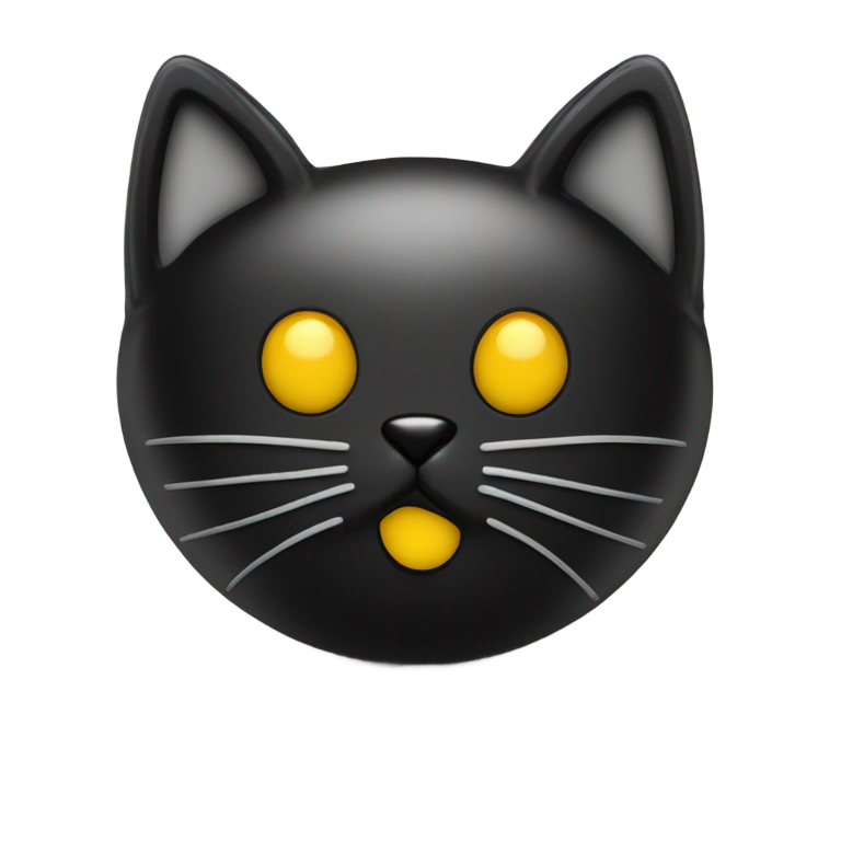 genmoji: un chat en tenue latex bdsm