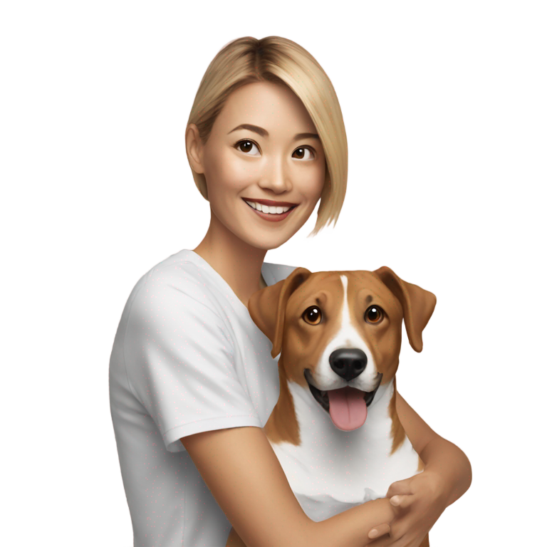 genmoji: photo with dog