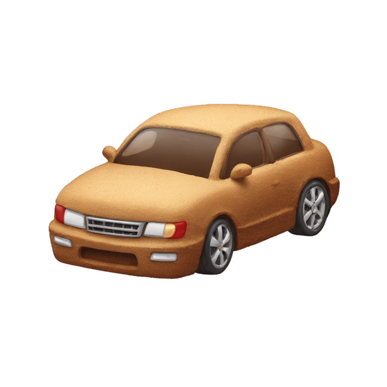絵文字：A car made of cake