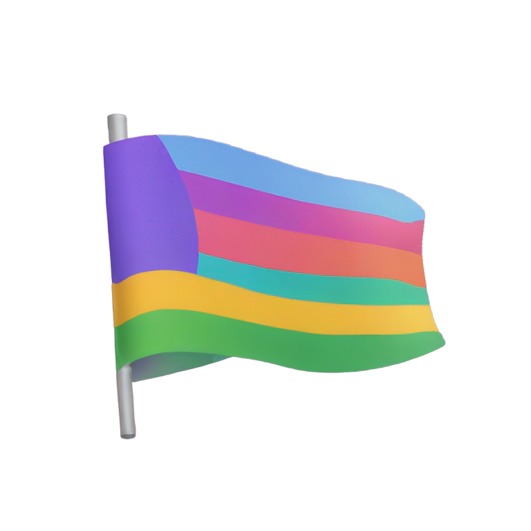 genmoji : Le drapeau de la fierté lesbienne
