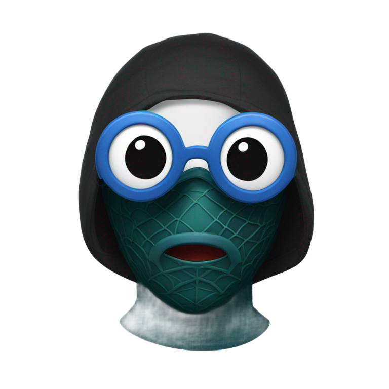 genmoji：蜘蛛侠饰演鱿鱼游戏前线人，戴面具