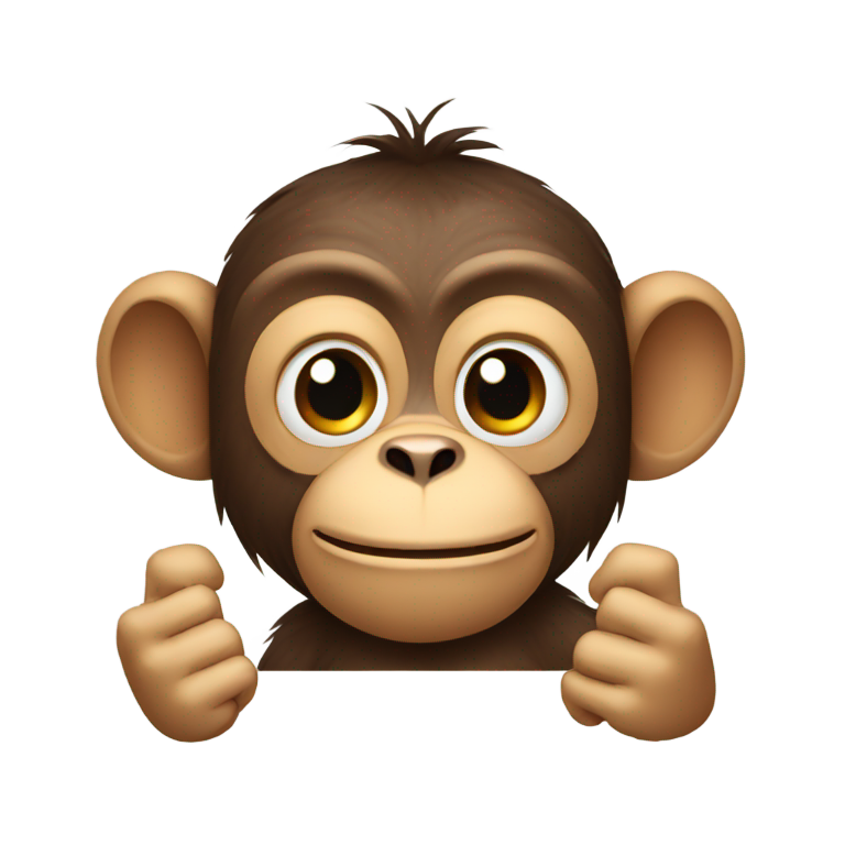 genmoji: Monkey with middle finger