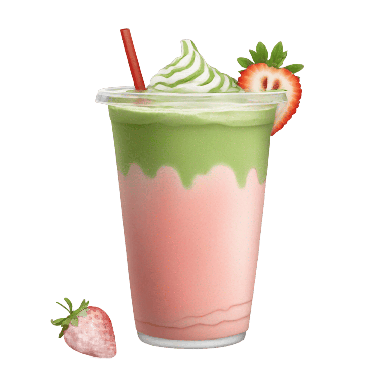 genmoji：冰红茶抹茶拿铁