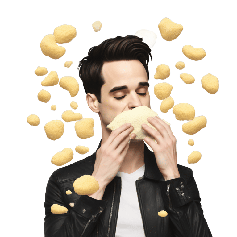 絵文字：Brendon Urie smelling a pile of flour
