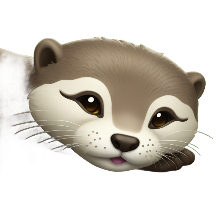 genmoji：睡眠水獭