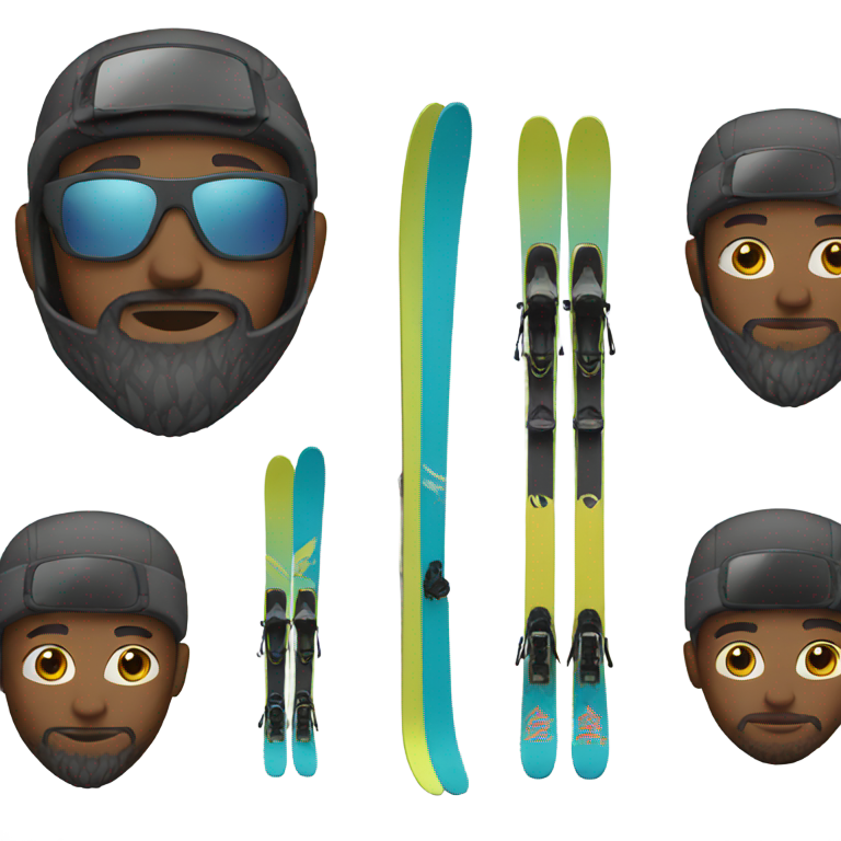 genmoji: designer who skis