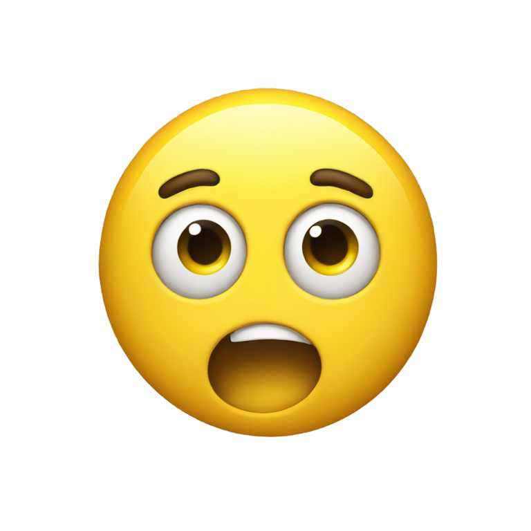 genmoji: Yellow emoji choking itself
