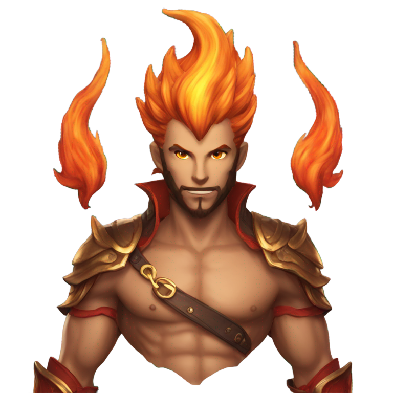 genmoji：Ifrit Final Fantasy XVI